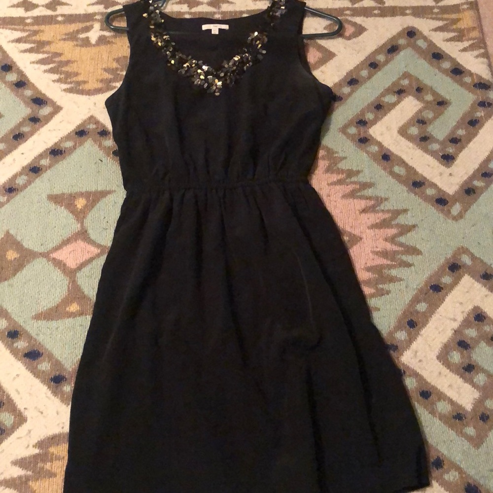 Black embellished dress